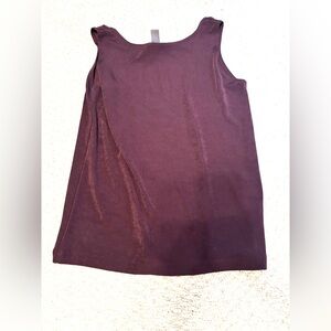 Chicos Travelers Perfect Plum Medium tank top Chico's 1 slinky no iron Purple